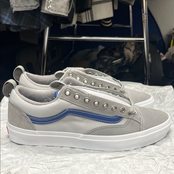 VansOld School 36  Men's Gray and Blue Sneakers - Picture 1 of 6